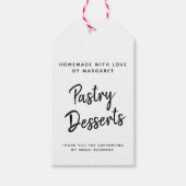 Eenvoudig zelfgemaakt met liefdespapier cadeaulabel (Voorkant)