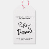 Eenvoudig zelfgemaakt met liefdespapier cadeaulabel (Achterkant)