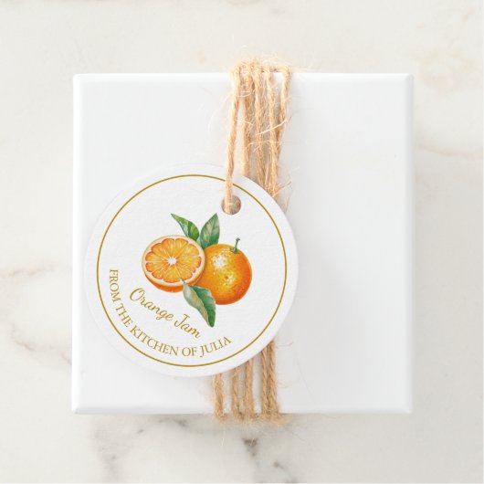 Eenvoudig Zelfgemaakt Sinaasappel Jam Hang Label l (In situ)