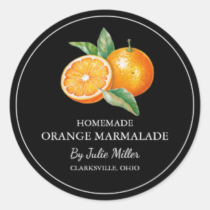 Eenvoudig Zelfgemaakt Sinaasappel Marmalade Label