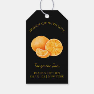 Eenvoudig Zelfgemaakt Tangerine Jam Hang Label l Z Cadeaulabel