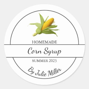 Eenvoudig zelfgemaakte Corn Syrup Label