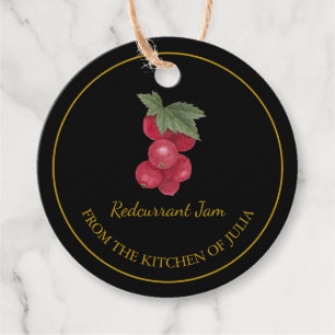 Eenvoudig Zelfgemaakte Redcurrant Jam Hang Label l