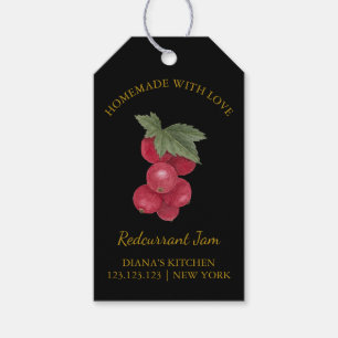 Eenvoudig Zelfgemaakte Redcurrant Jam Hang Label l Cadeaulabel