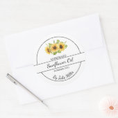 Eenvoudig zelfgemaakte zonnebloemolie label (Envelop)
