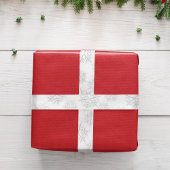 Eenvoudig Zilver Elegant Winter Sneeuwvlok Patroon Lint