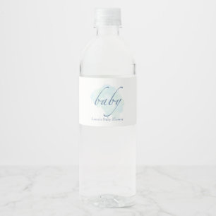 Eenvoudig & Zoet Baby shower Waterfles Etiket
