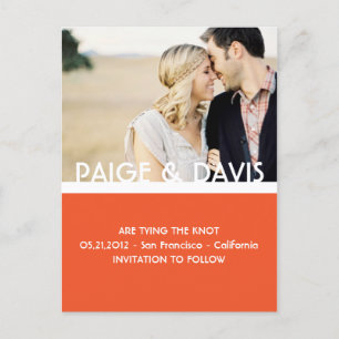 EENVOUDIG & ZOET-Save the Date Briefkaart