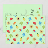 Eenvoudig zomer kaart (Voorkant / Achterkant)