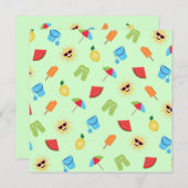 Eenvoudig zomer save the date (Voorkant / Achterkant)