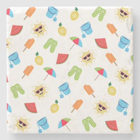 Eenvoudig zomer stenen onderzetter (Voorkant)