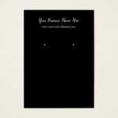 Eenvoudig zwart, aangepast Visitekaartje (Voorkant)