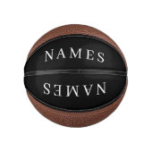 Eenvoudig zwart, aangepaste Jouw naam toevoegen el Basketbal (Voorkant)