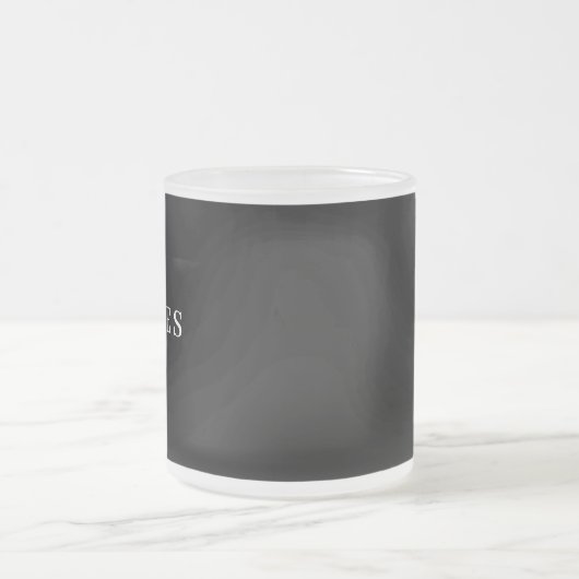 Eenvoudig zwart, aangepaste Jouw naam toevoegen el Matglas Koffiemok (Center)