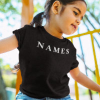 Eenvoudig zwart, aangepaste Jouw naam toevoegen el