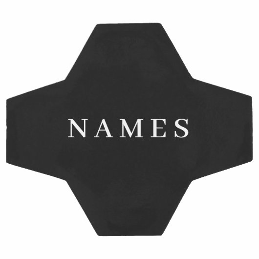 Eenvoudig zwart, aangepaste Jouw naam toevoegen el Voetbal (Enkel)