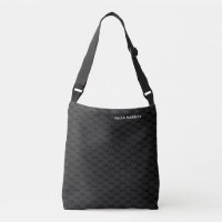 Eenvoudig zwart grijs modern monogram patroon
