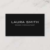 Eenvoudig | Zwart/grijs Visitekaartje (Voorkant)