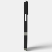 Eenvoudig zwart modern blad Case-Mate iPhone case (Achterkant / Rechts)