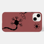 Eenvoudig zwart neuronontwerp Case-Mate iPhone case (Achterkant (horizontaal))