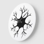 Eenvoudig zwart neuronontwerp grote klok (Hoek)