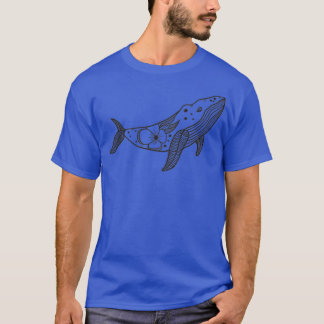 Eenvoudig zwart op witte schaal 17 t-shirt