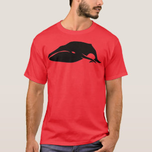 Eenvoudig zwart op witte schaal 9 t-shirt