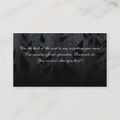 Eenvoudig zwart Visitekaartje (Achterkant)