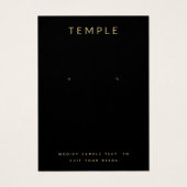 Eenvoudig zwart, voeg uw Logo-oorstkaart toe Visitekaartje (Voorkant)