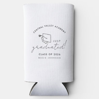 Eenvoudig zwart-wit afstudeercaféregift