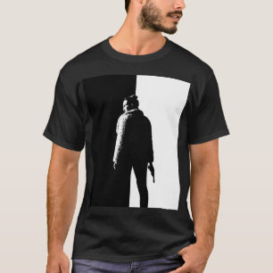 Eenvoudig zwart-wit beeld doden t-shirt