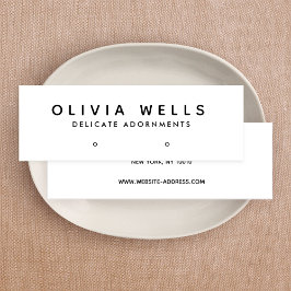 Eenvoudig, zwart-wit beeldscherm, mini visitekaartje