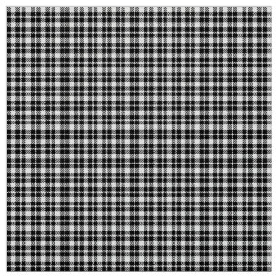 Eenvoudig zwart-wit geruit gingham patroon stof