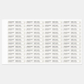 Eenvoudig zwart & wit goud Glitter Lip Gloss merk Labels (Vel)