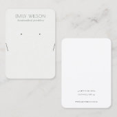 Eenvoudig zwart-wit Ketting dat beeldscherm verdie Visitekaartje (Voorkant / Achterkant)