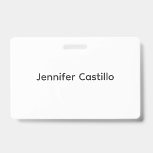 Eenvoudig zwart wit minimalistisch modern badge