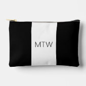 Eenvoudig zwart-wit monogram etui (Voorkant)