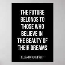 Eenvoudig zwart-wit motivatie poster