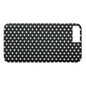 Eenvoudig zwart-wit poladots, basispatroon Case-Mate iPhone case (Achterkant (Horizontaal))