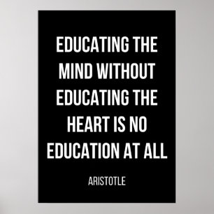 Eenvoudig zwart-wit poster voor afstuderen