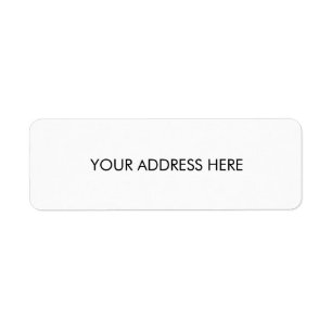 Eenvoudig zwart-wit retourlabel etiket