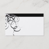 eenvoudig zwart-wit visitekaartje (Achterkant)