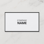 Eenvoudig zwart-wit Visitekaartje (Voorkant)