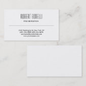 Eenvoudig zwart wit Visitekaartje (Voorkant / Achterkant)