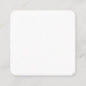 Eenvoudig zwart-witscript bruiloft QR-code Informatiekaartje (Achterkant)