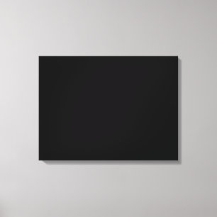 Eenvoudig zwarte, vaste kleur aanpassen canvas afdruk