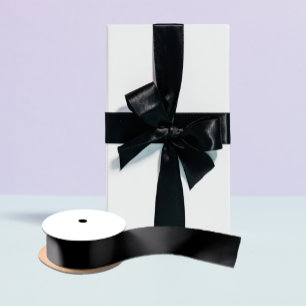 Eenvoudig zwarte, vaste kleur aanpassen lint