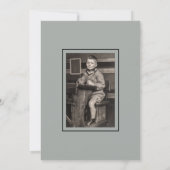 Eenvoudige 100e verjaardag met 2 foto's kaart (Achterkant)