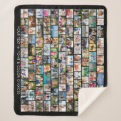 Eenvoudige 121 Fotocollage Meerdere vormen Sherpa Deken (Voorkant)