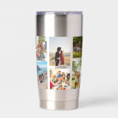 Eenvoudige 12 fotocollage geïsoleerde drinkbeker (Voorkant)